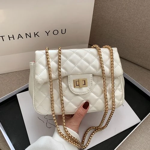 Ladies Mini Hand Bag - WHITE