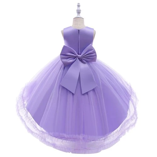 Girl Children Kids New Style Long Tail Birthday Holiday Wedding Dinner Party Dre